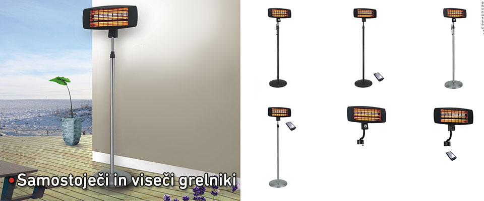 Samostoječi in viseči grelniki